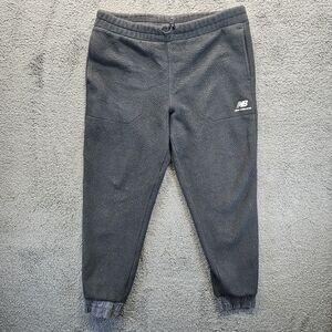 New Balance Fleece Joggers Mens Size XL Black Pants Sweatpants